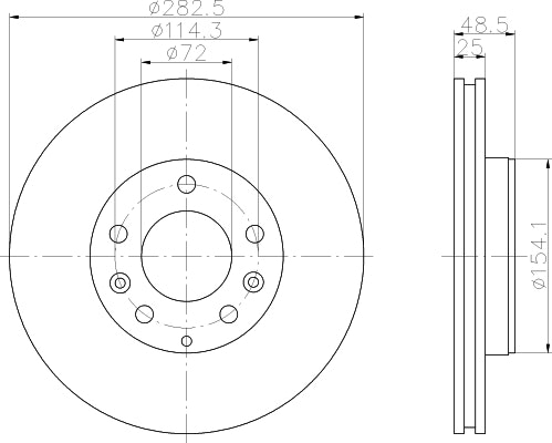 NF PARTS Тормозной диск NF1699045